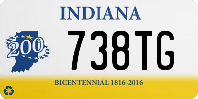 IN license plate 738TG