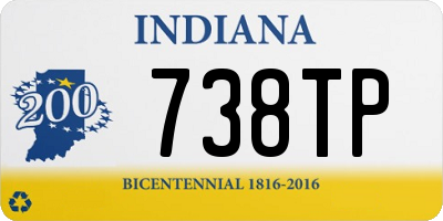 IN license plate 738TP