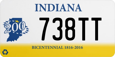 IN license plate 738TT