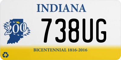 IN license plate 738UG