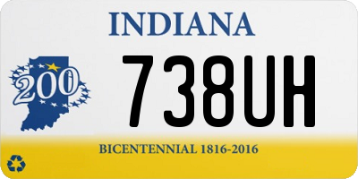 IN license plate 738UH