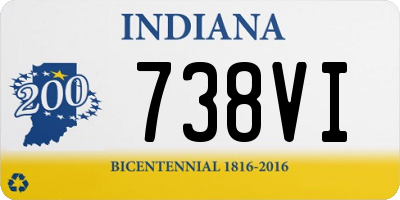 IN license plate 738VI