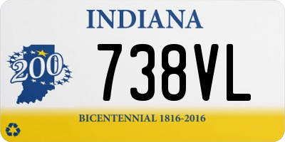 IN license plate 738VL