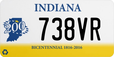IN license plate 738VR
