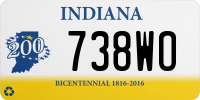 IN license plate 738WO