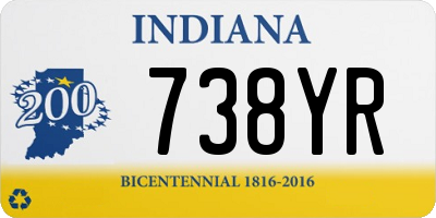 IN license plate 738YR