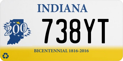 IN license plate 738YT