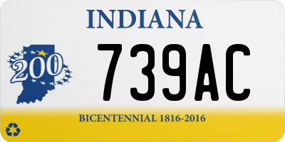 IN license plate 739AC