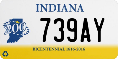 IN license plate 739AY