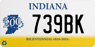 IN license plate 739BK