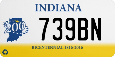 IN license plate 739BN