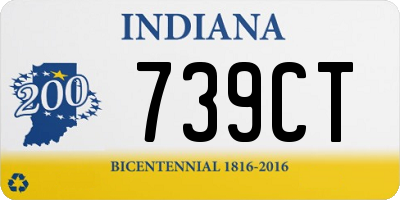 IN license plate 739CT