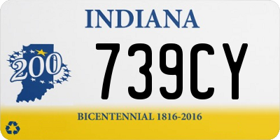 IN license plate 739CY