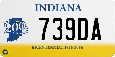 IN license plate 739DA