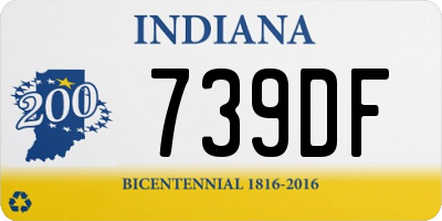 IN license plate 739DF