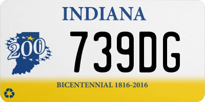 IN license plate 739DG