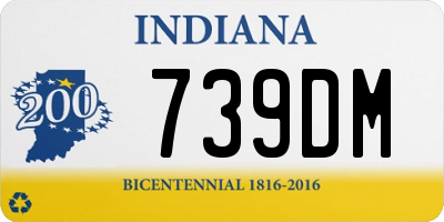 IN license plate 739DM