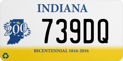 IN license plate 739DQ