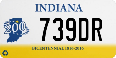 IN license plate 739DR