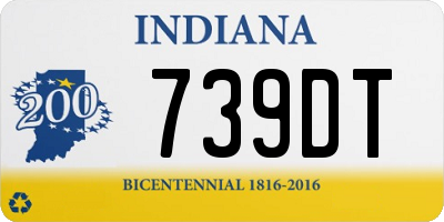 IN license plate 739DT