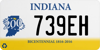 IN license plate 739EH