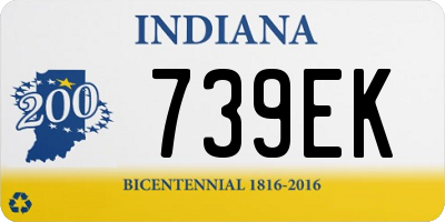 IN license plate 739EK