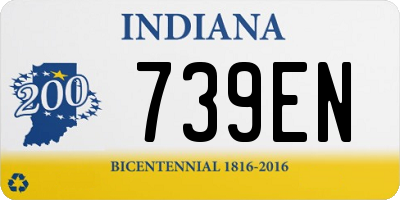 IN license plate 739EN