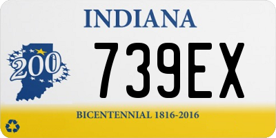 IN license plate 739EX