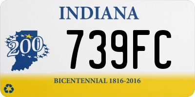 IN license plate 739FC