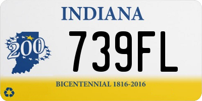 IN license plate 739FL