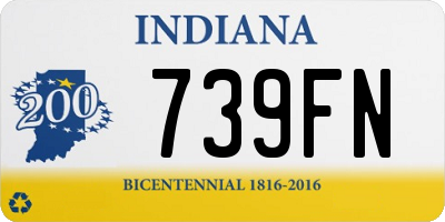 IN license plate 739FN