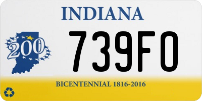 IN license plate 739FO