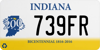 IN license plate 739FR