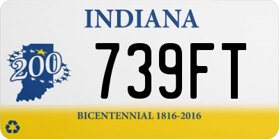 IN license plate 739FT