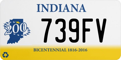 IN license plate 739FV