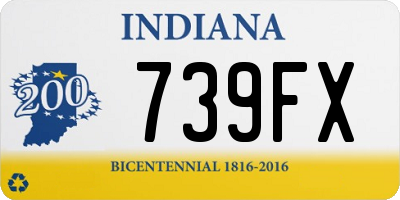 IN license plate 739FX