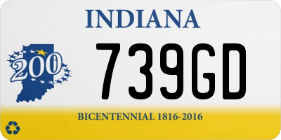 IN license plate 739GD