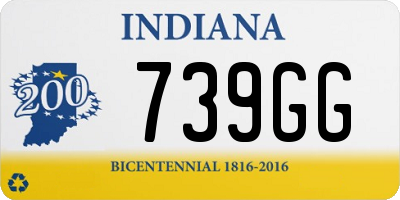 IN license plate 739GG