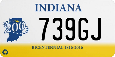 IN license plate 739GJ