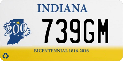 IN license plate 739GM