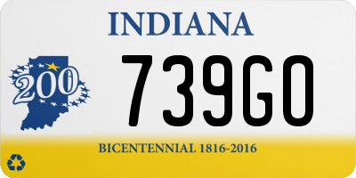 IN license plate 739GO