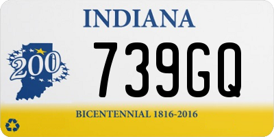 IN license plate 739GQ