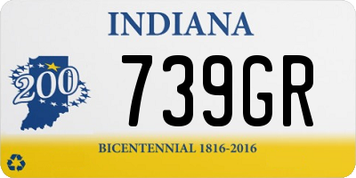 IN license plate 739GR