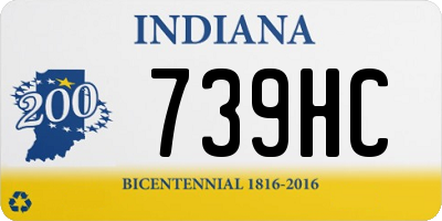 IN license plate 739HC