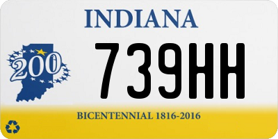 IN license plate 739HH