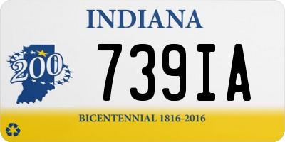 IN license plate 739IA