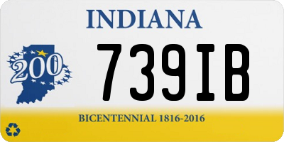 IN license plate 739IB