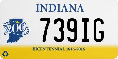 IN license plate 739IG