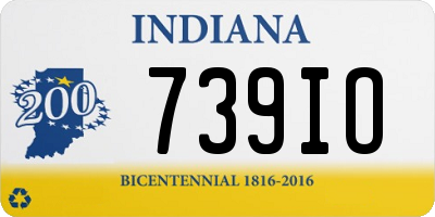 IN license plate 739IO