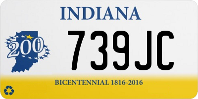 IN license plate 739JC